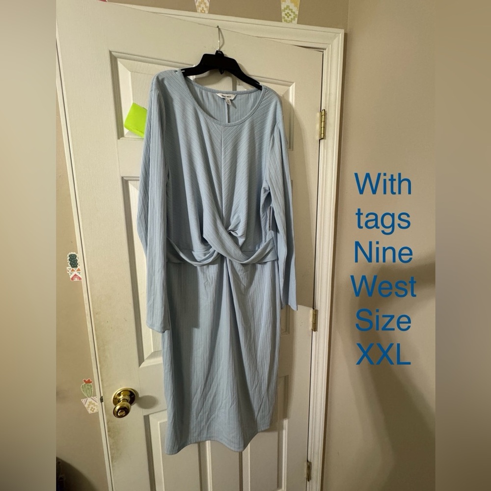 NWT XXL Dusty Blue Wedding Dress